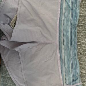 Lululemon Athletica Gray and Blue Athletic Shorts
